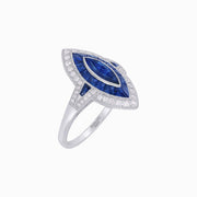 Marquise Shape Art Deco Style - Shahin Jewelry